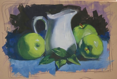 رسم محمود ١١ سنه بألوان الجواش ألوان Galileo Art Center تعليم الرسم والفنون Facebook