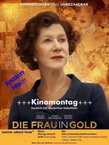 +++Movie Monday+++ DIE FRAU IN GOLD +++Movie Monday+++ DIE FRAU IN GOLD