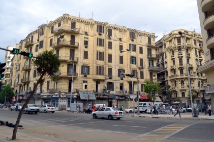 <a class="fancybox" rel="gallery-images" href="https://www.cuipcairo.org/sites/default/files/styles/largest/public/adli_5.jpg?itok=rhVgSHD6" title="Adli Superblock from 'Imad al-Din St. and 26th of July St. intersection">Enlarge</a><br >2015, Oct 28, 12:10pm<br>Adli Superblock from 'Imad al-Din St. and 26th of July St. intersection